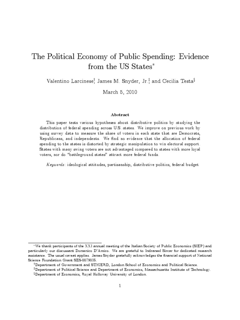 Empirical at Pork Barrel PDF Opinion Poll Voting