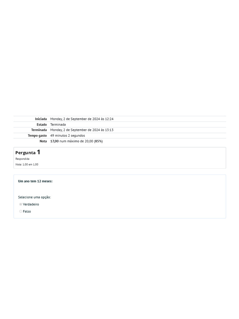 Avaliação 1 - MarFin | PDF