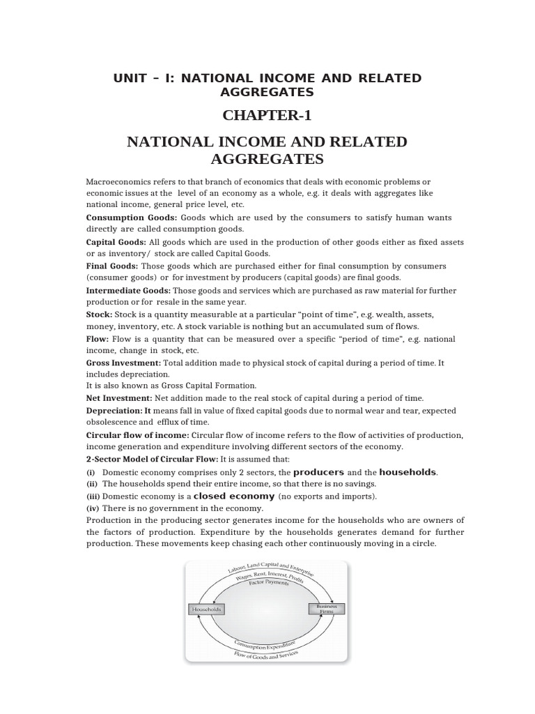 National Income and Economic Aggregates | PDF | Gross Domestic Product ...