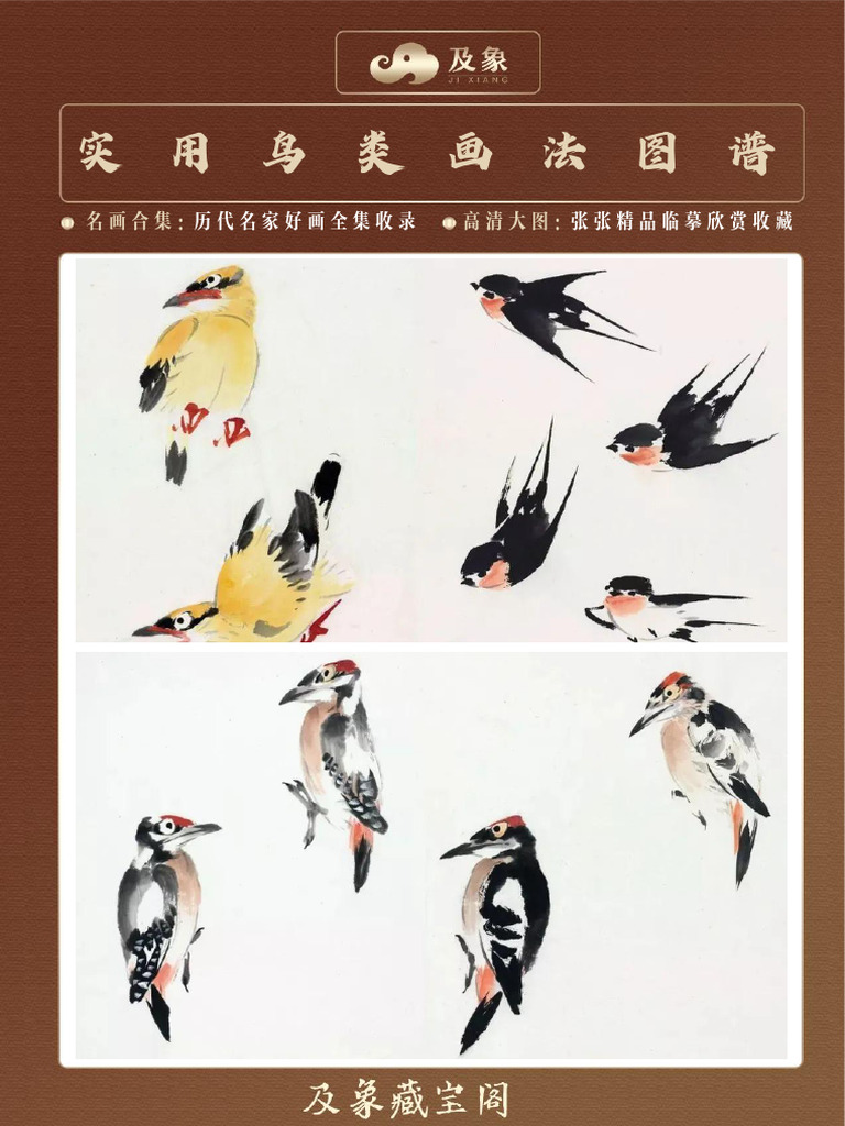 1 实用鸟类画法图谱 | PDF