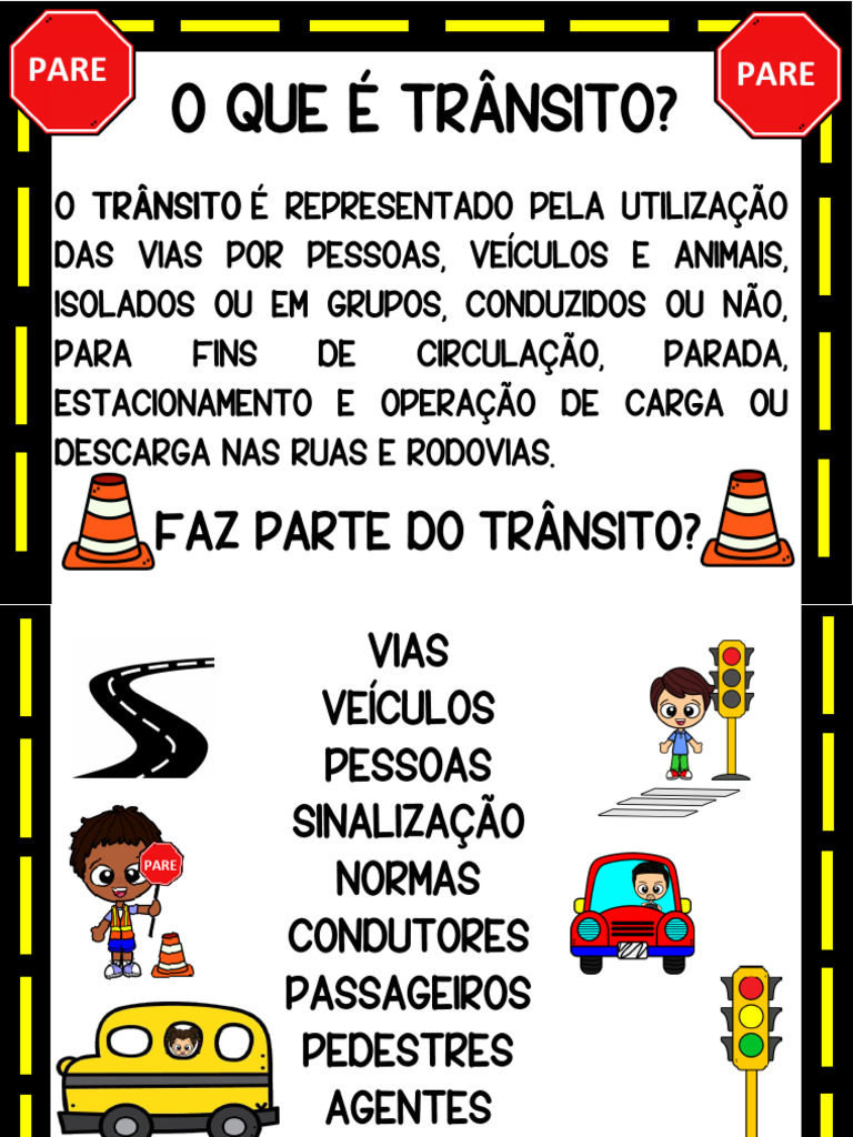 Cartaz o Que É Transito | PDF