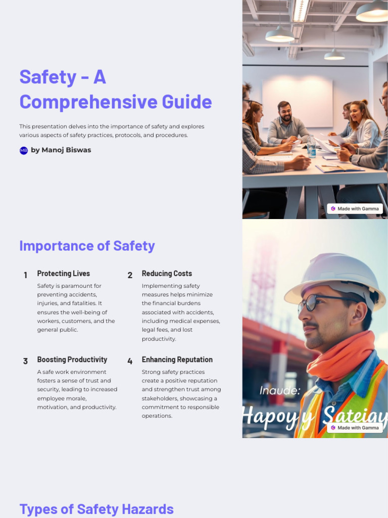 Safety A Comprehensive Guide | PDF | Personal Protective Equipment ...
