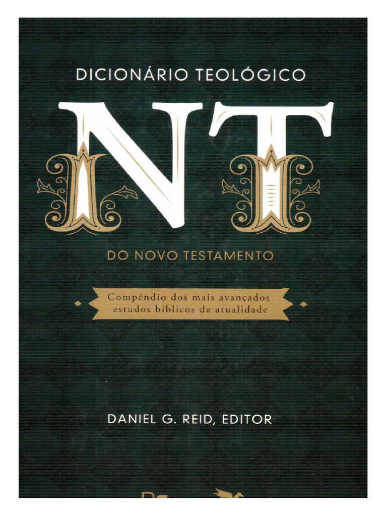 Dicionário Teológico Do Novo Testamento - Compêndio Dos Mais Avançados ...