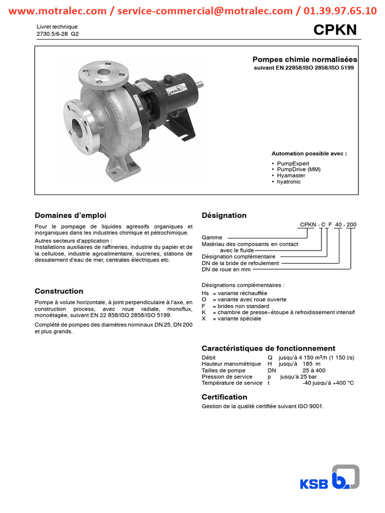 Ksb-CPKN | PDF