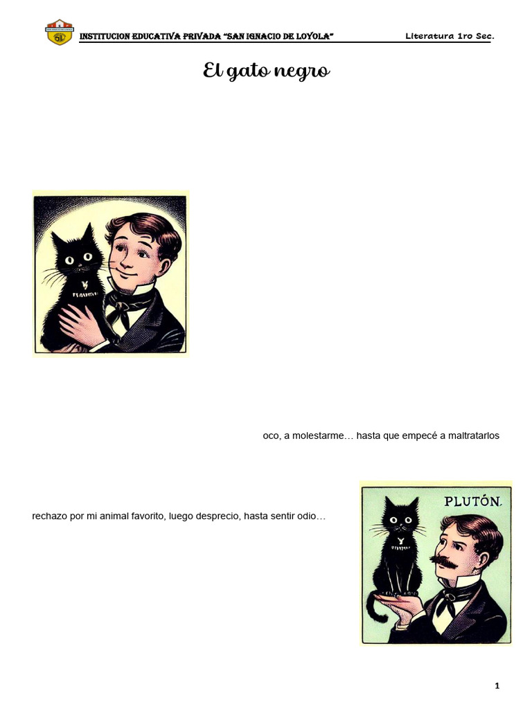 Literatura 1ro Cuento De Terror Pdf