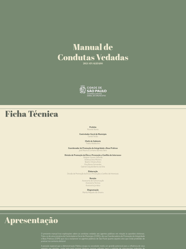 Manual Condutas Vedadas 2024 Junho 2024 | PDF