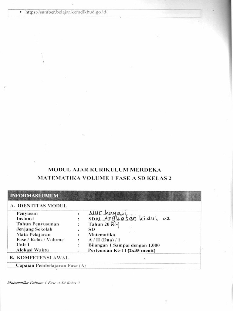 Modul Ajar Kurikulum Merdeka | PDF