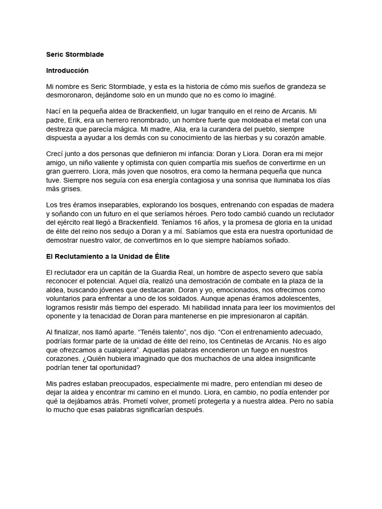 Seric Stormblade | PDF