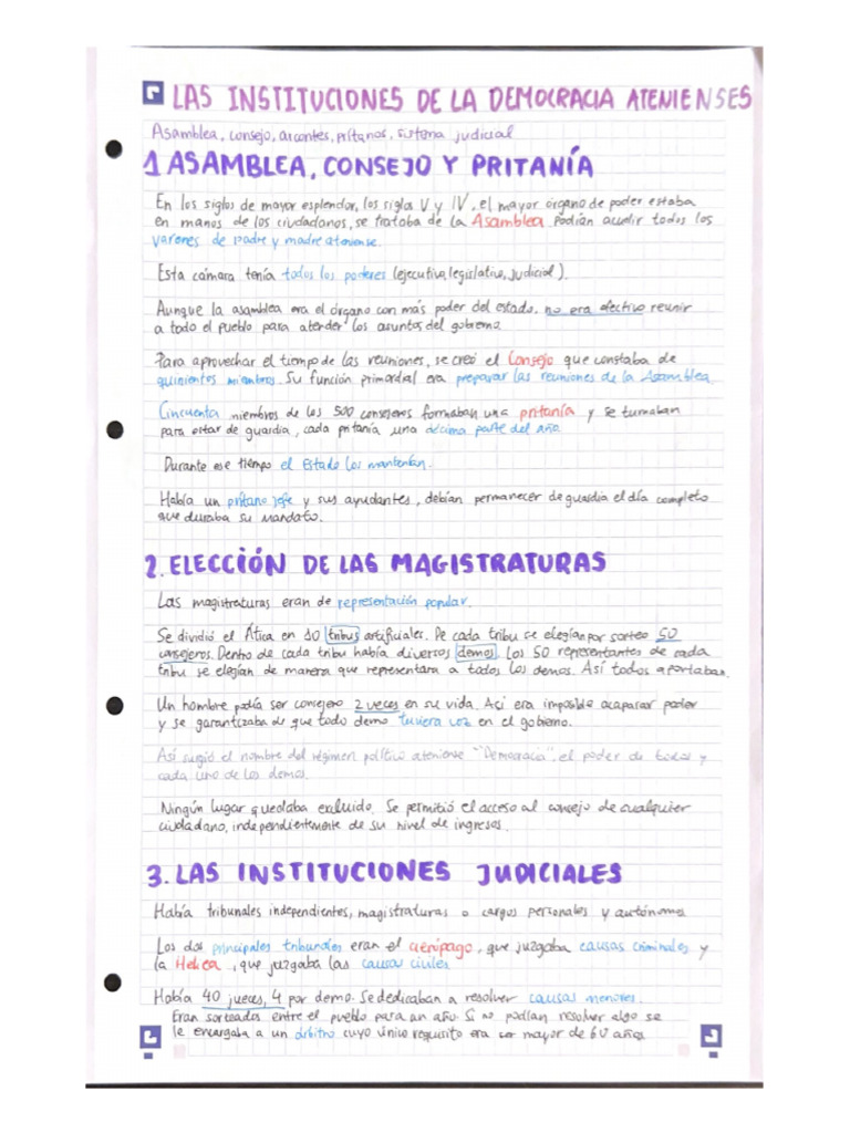 Resumen de Las Instituciones de La Democracia Atenienses | PDF