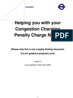 Helping You With Your Congestion Charging Penalty Charge Notice