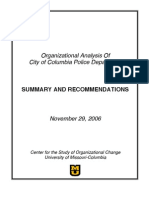 2006 Organizational Analysis of CPD
