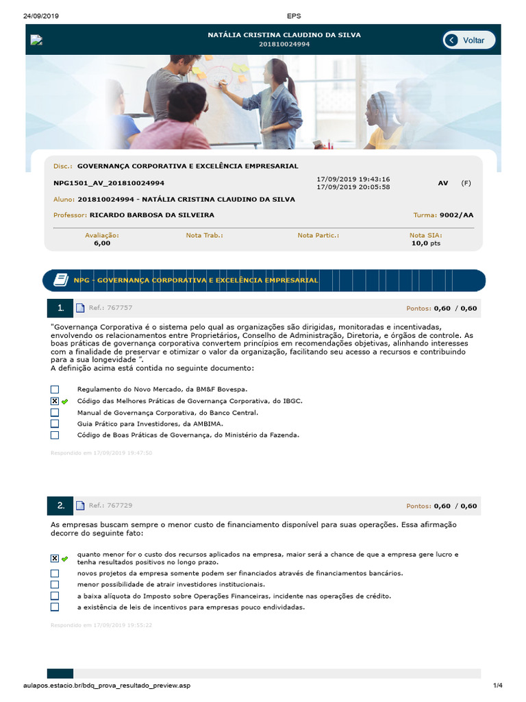 Eps Governança Empresarial | PDF