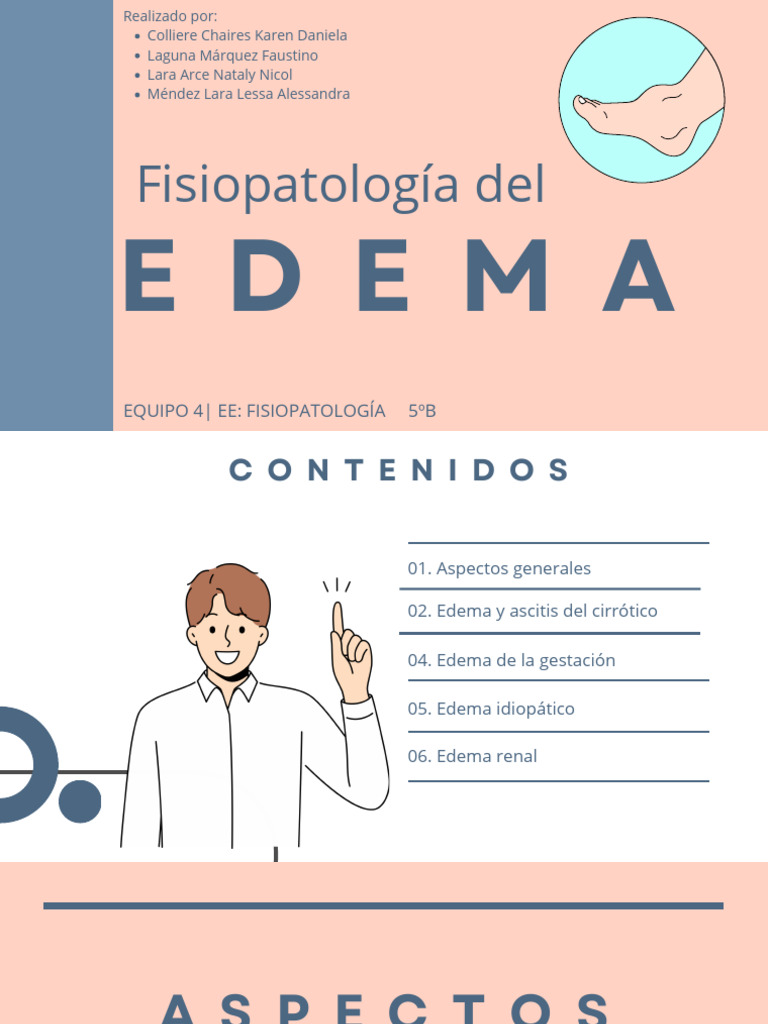 Fisiopatología Del Edema 1 | PDF | Edema | Cirrosis