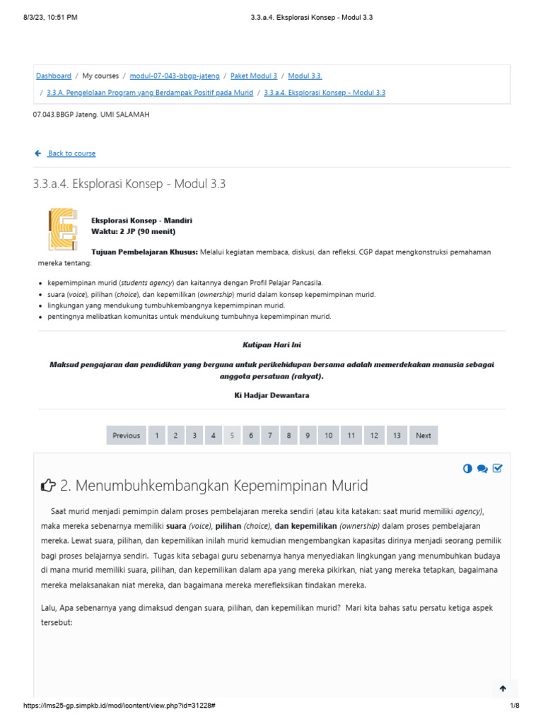3.3.a.4. Eksplorasi Konsep - Modul 3.3 e | PDF