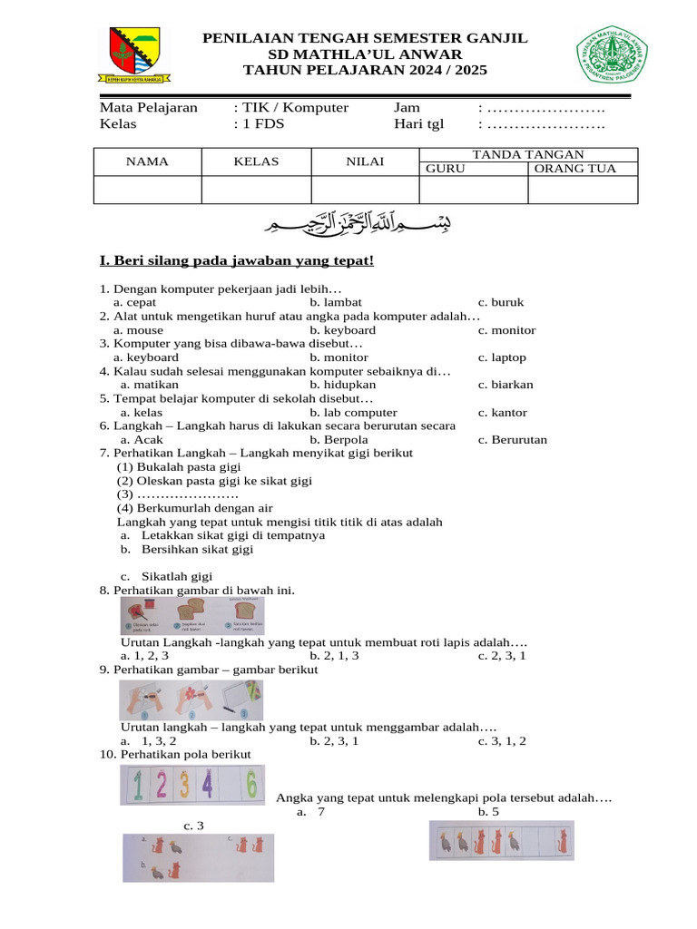 Mempersiapkan Masa Depan Digital: Panduan Lengkap Mengunduh Soal PAS TIK Kelas 1 SD
