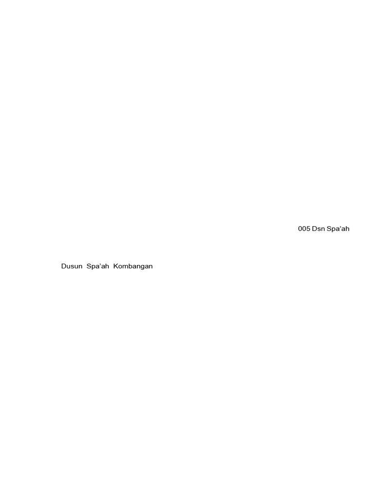 Template Form A-1 Azifa | PDF