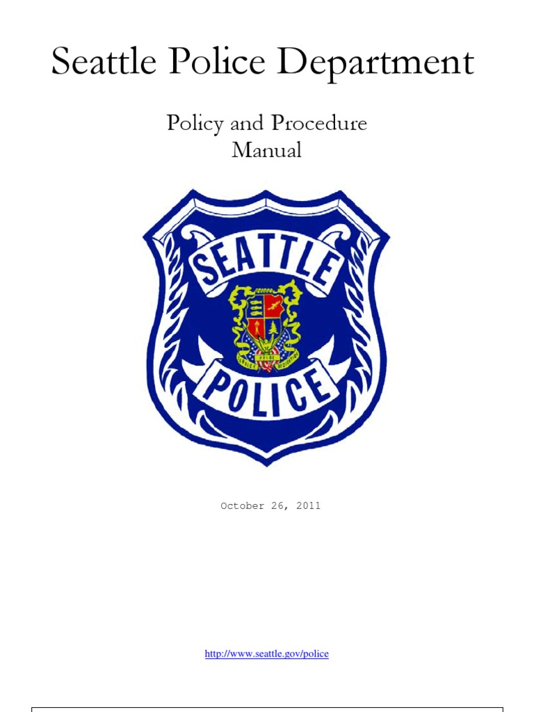 Spd Manual Police Police Officer