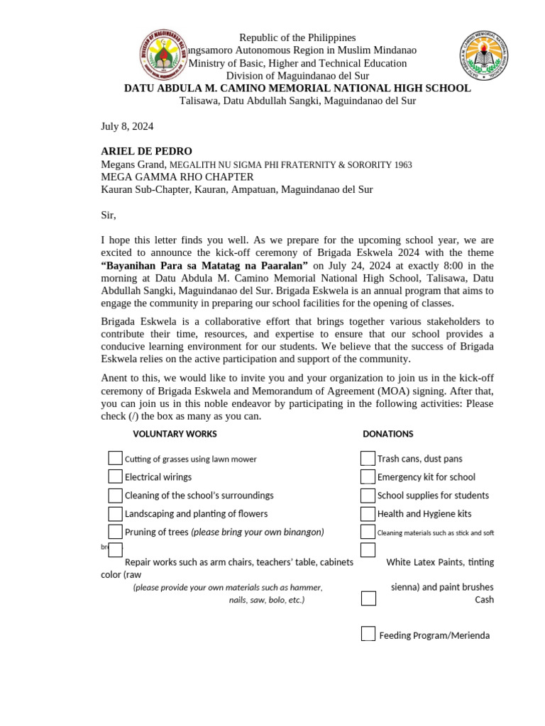 Letter Sample-Only | PDF