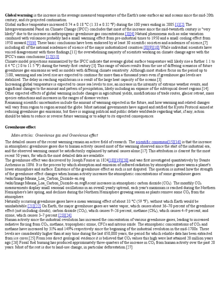 Understanding Global Warming Causes and Effects | PDF | Global Warming ...