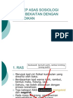 Konsep Asas Sosiologi Yang Bekaitan Dengan Pendidikan