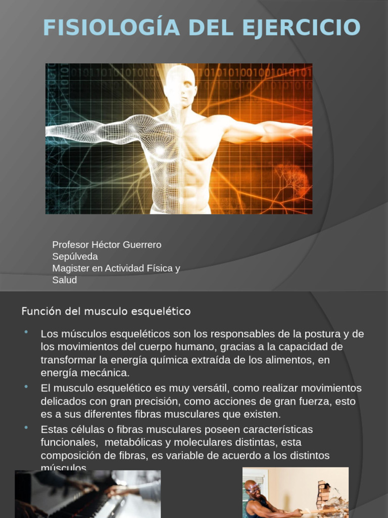 Presentacion Fisiologia Del Ejercicio | PDF