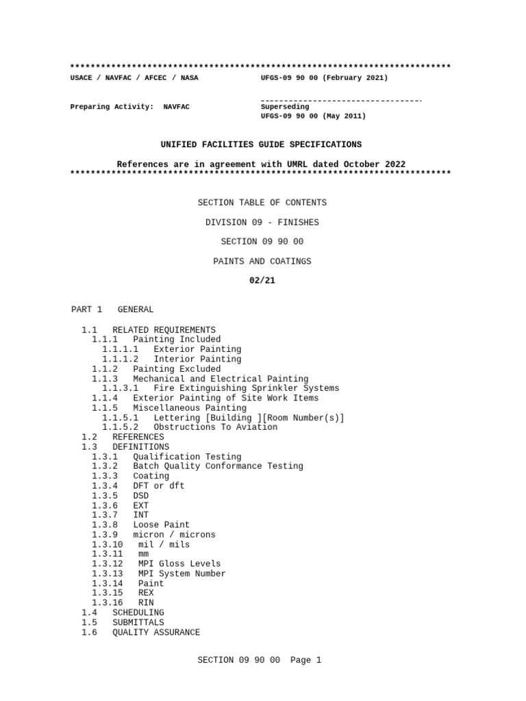 Section-09-90-00 Paints and Coatings | PDF