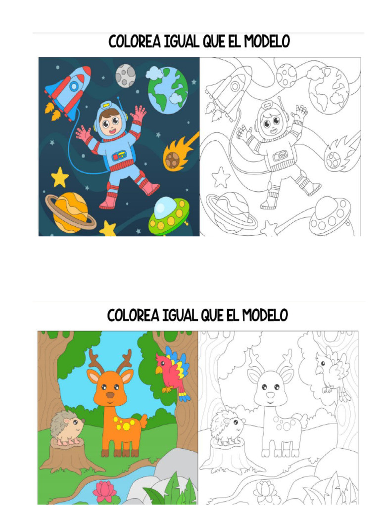 Dibujos Con Coloreado Predeterminado 1 | PDF