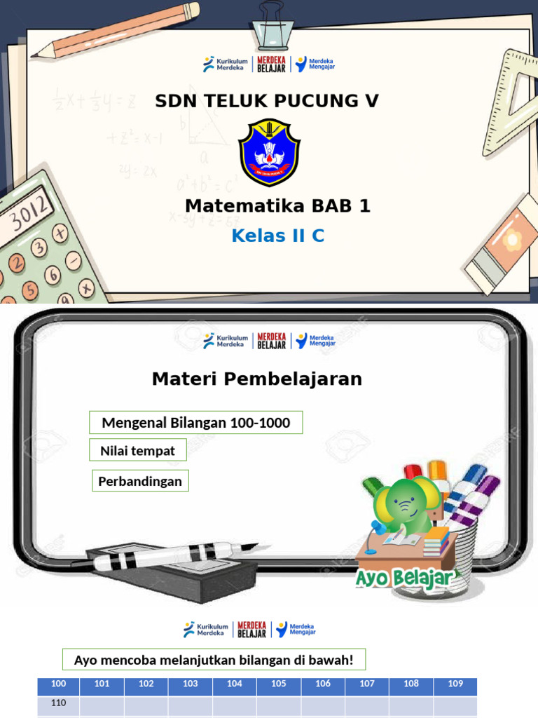Math Bab 1 (Kelas 2C) | PDF