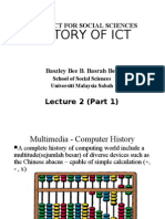 History of Ict: At1033 Ict For Social Sciences
