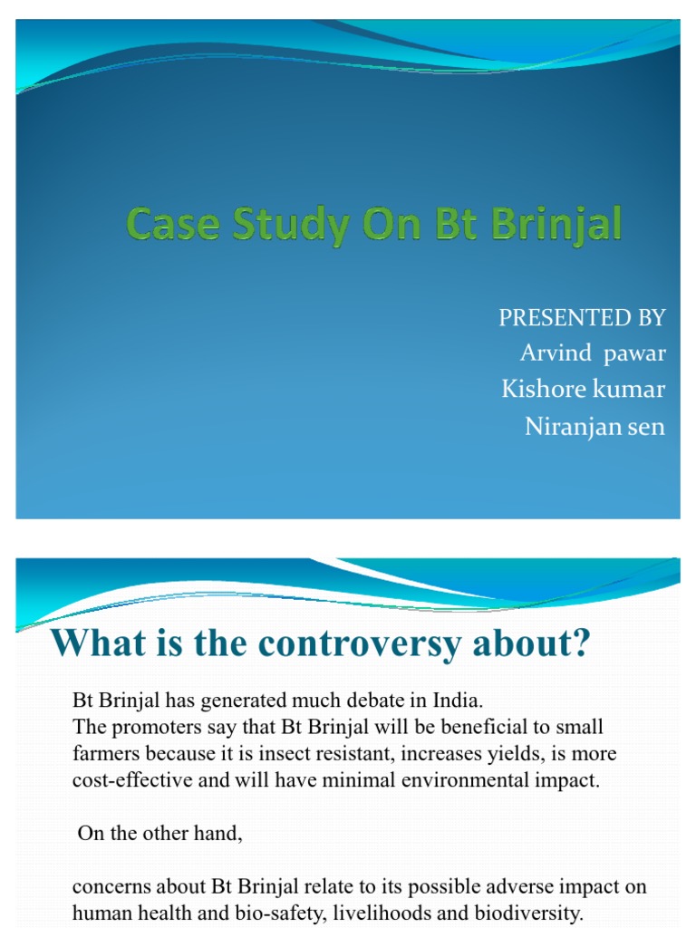 Green signal to bt brinjal reading answers image