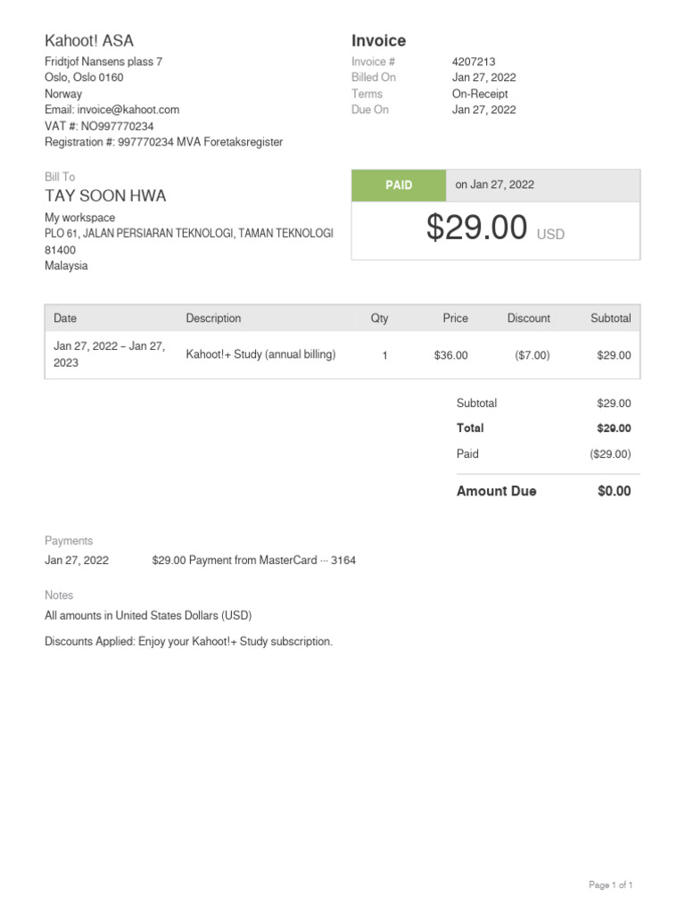 Invoice 4207213 | PDF