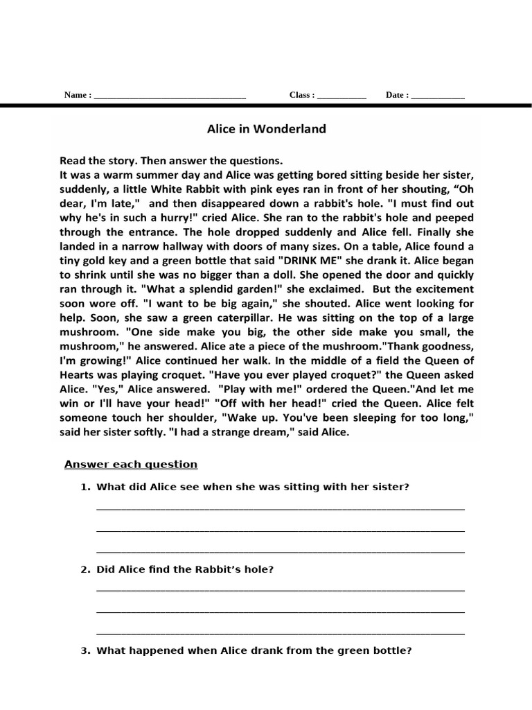 Reading Comprehension | PDF