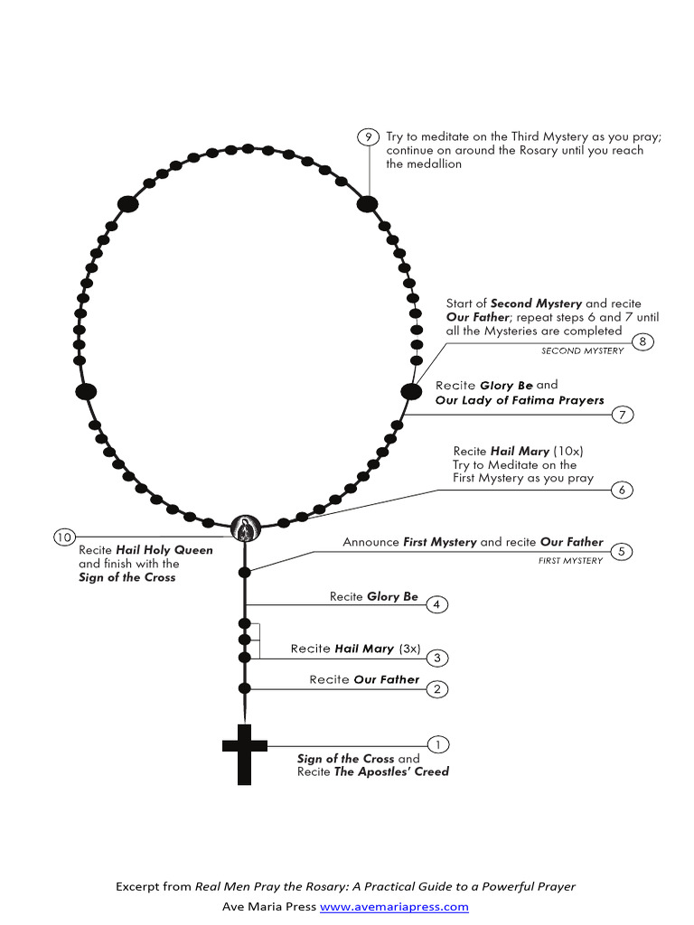 How To Pray The Rosary RMPTR | PDF