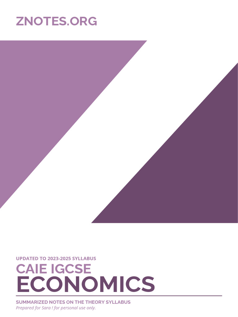 Igcse eco full syllabus pdf