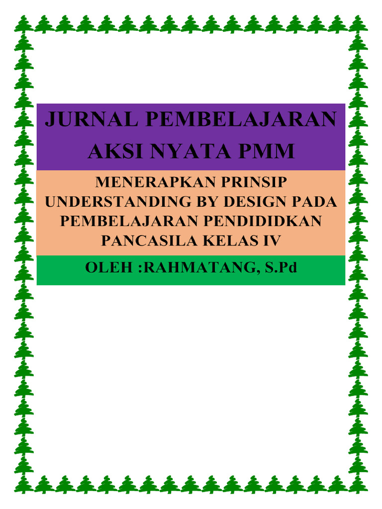 Jurnal pembelajaran menerapkan prinsip understanding by design