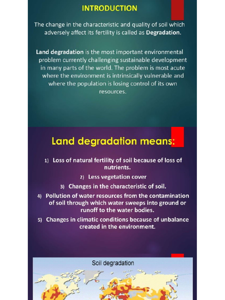 Land Degradation PPT Harman | PDF
