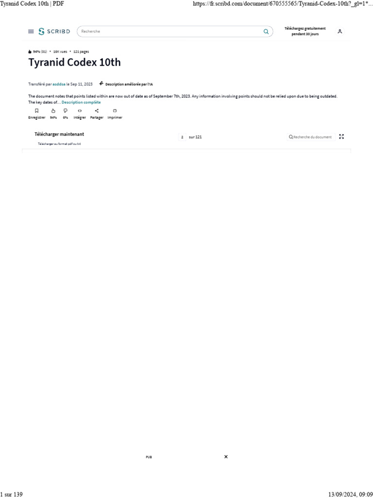 Tyranid Codex 10th - PDF1 | PDF