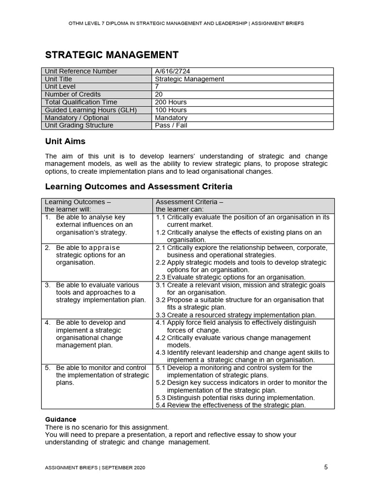 Assignment - Strategic Management | PDF
