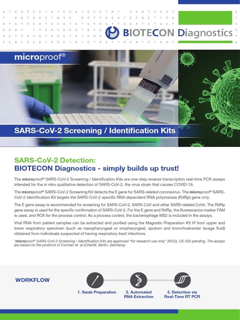 SARS-CoV-2 Detection Kits Overview | PDF | Real Time Polymerase Chain ...