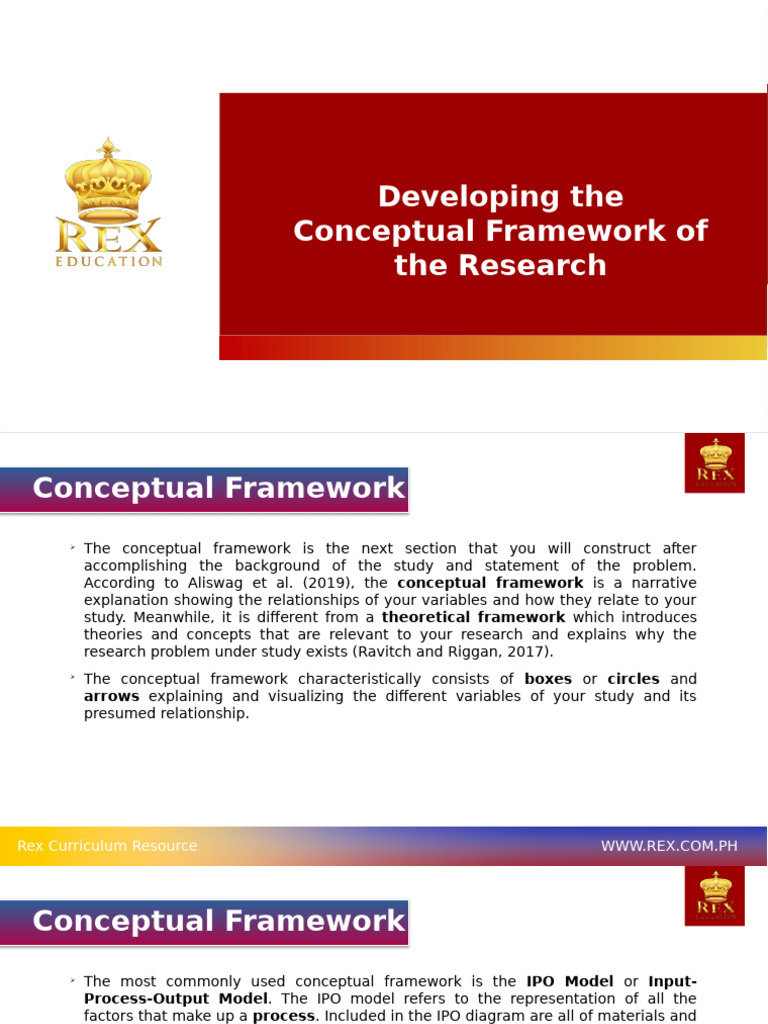 Developing The Conceptual Framework of The Research | PDF