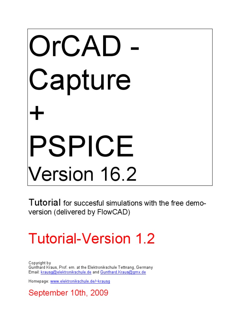 Orcad Pspice 16.2 Free