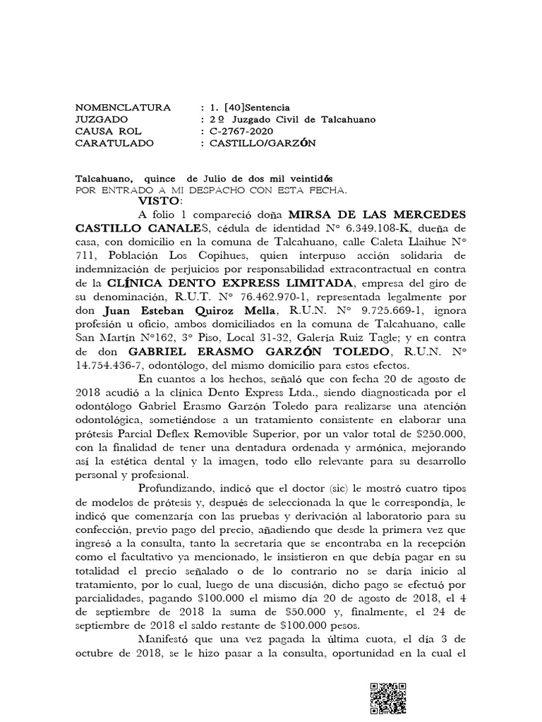 Sentencia | PDF