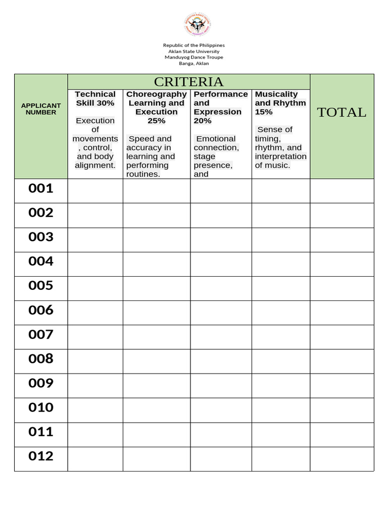 CRITERIA | PDF