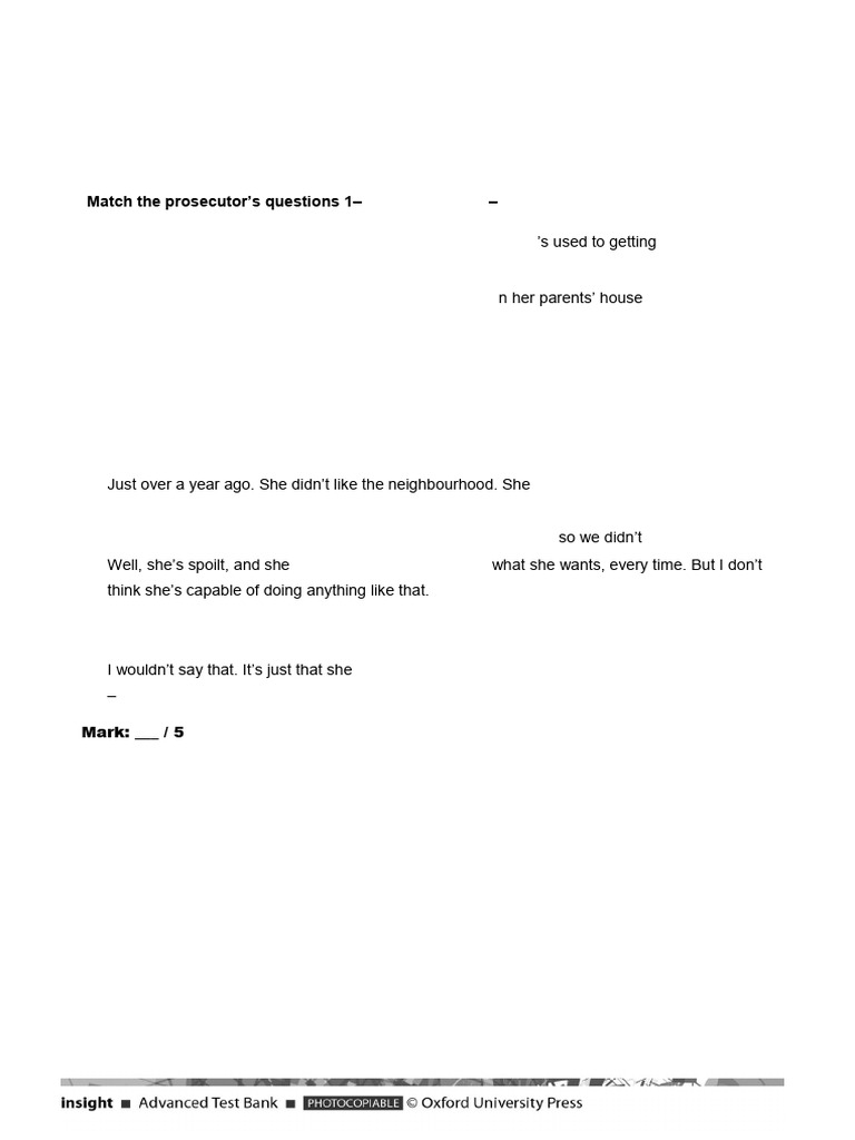 Skills Test Unit 2 Test A | PDF
