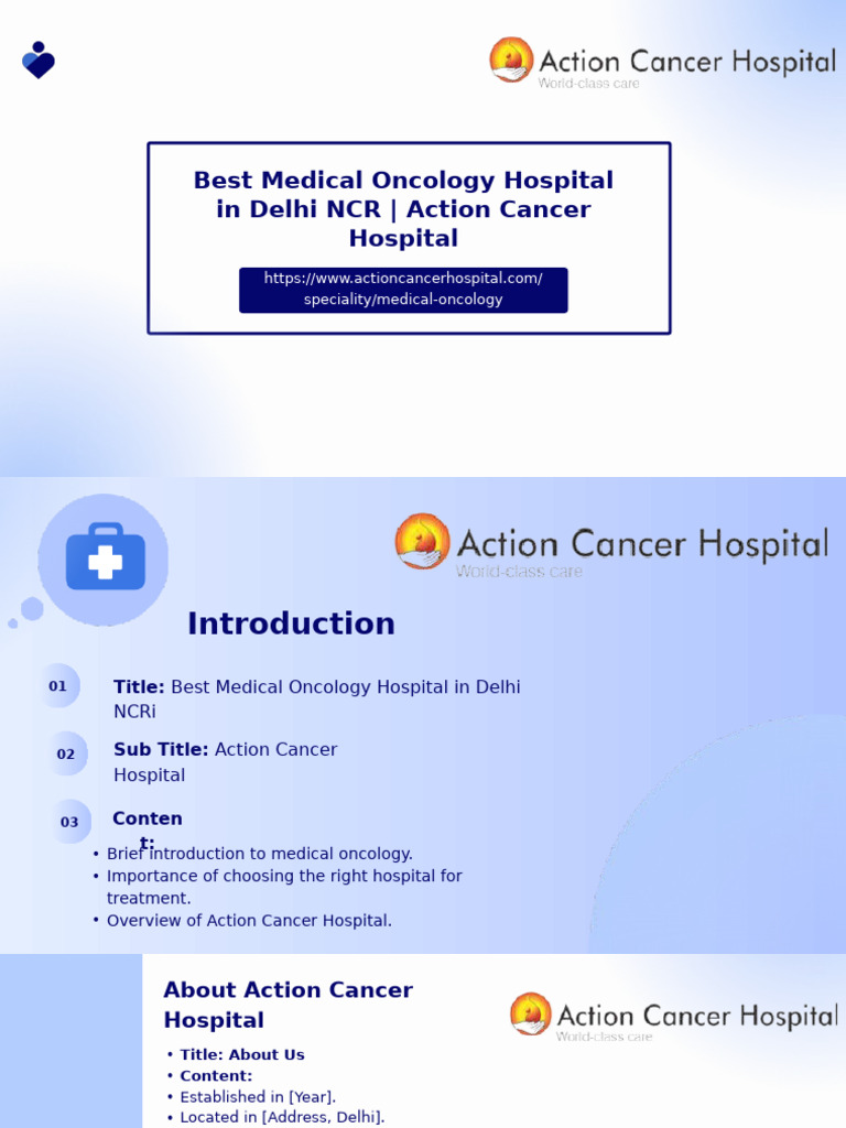 Medical Oncology Treatment Hospital in Delhi Action Cancer Hospital ...