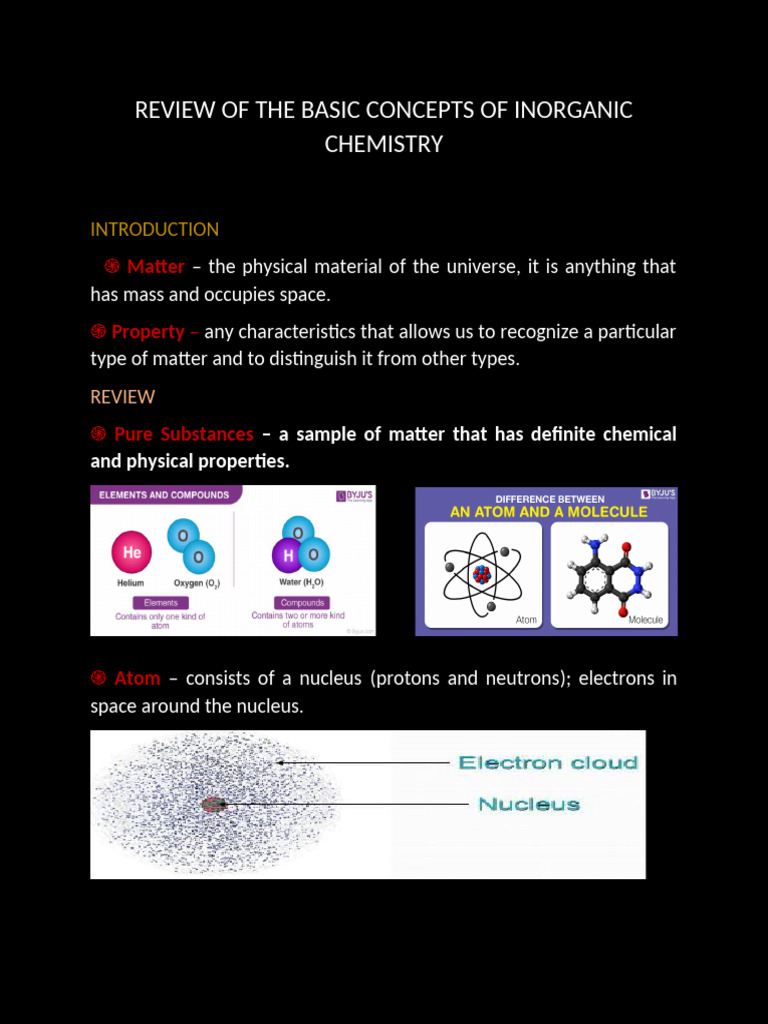 Review of The Basic Concepts of Inorganic Chemistry | PDF