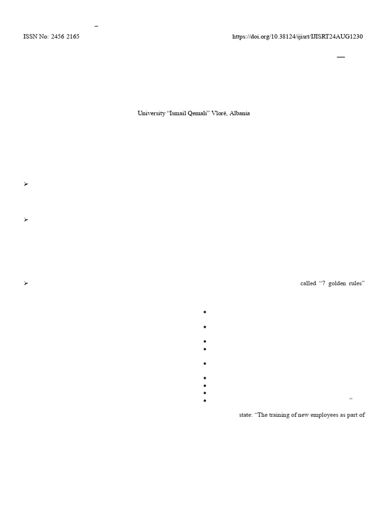 Structured Training of New Nurses Employees - The Basis For A ...
