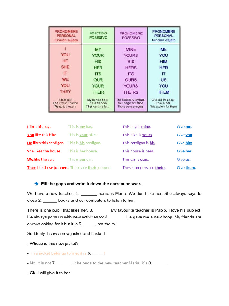 Fill The Gaps - Unit 5 | PDF