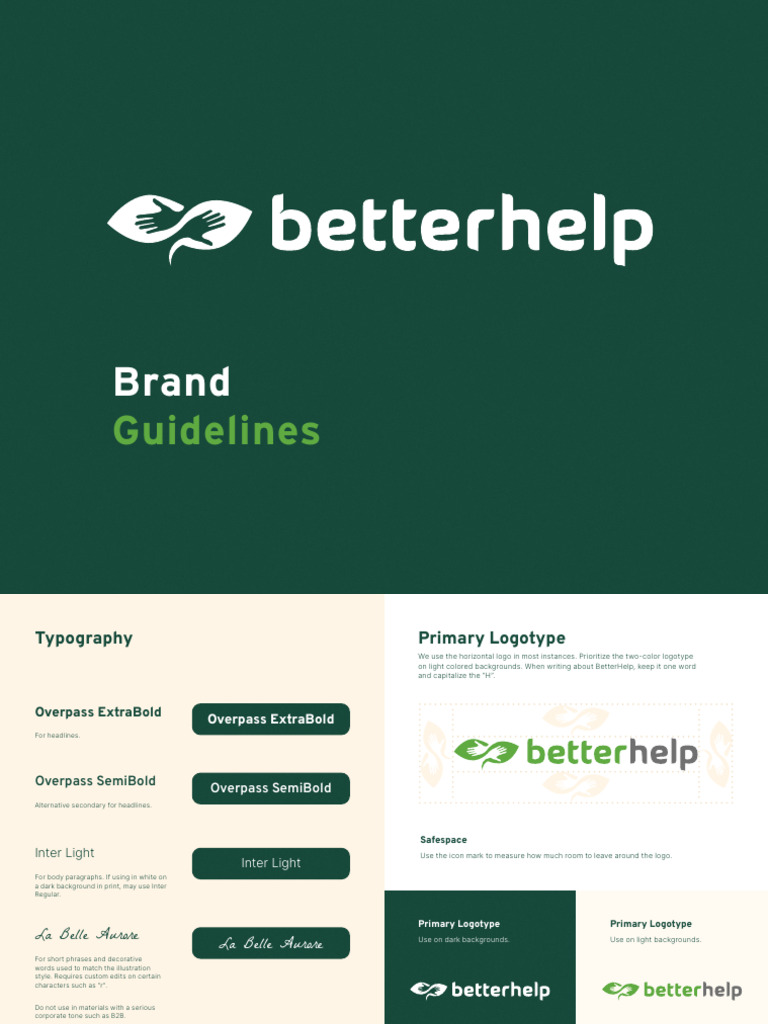 BetterHelp Brandbook | PDF
