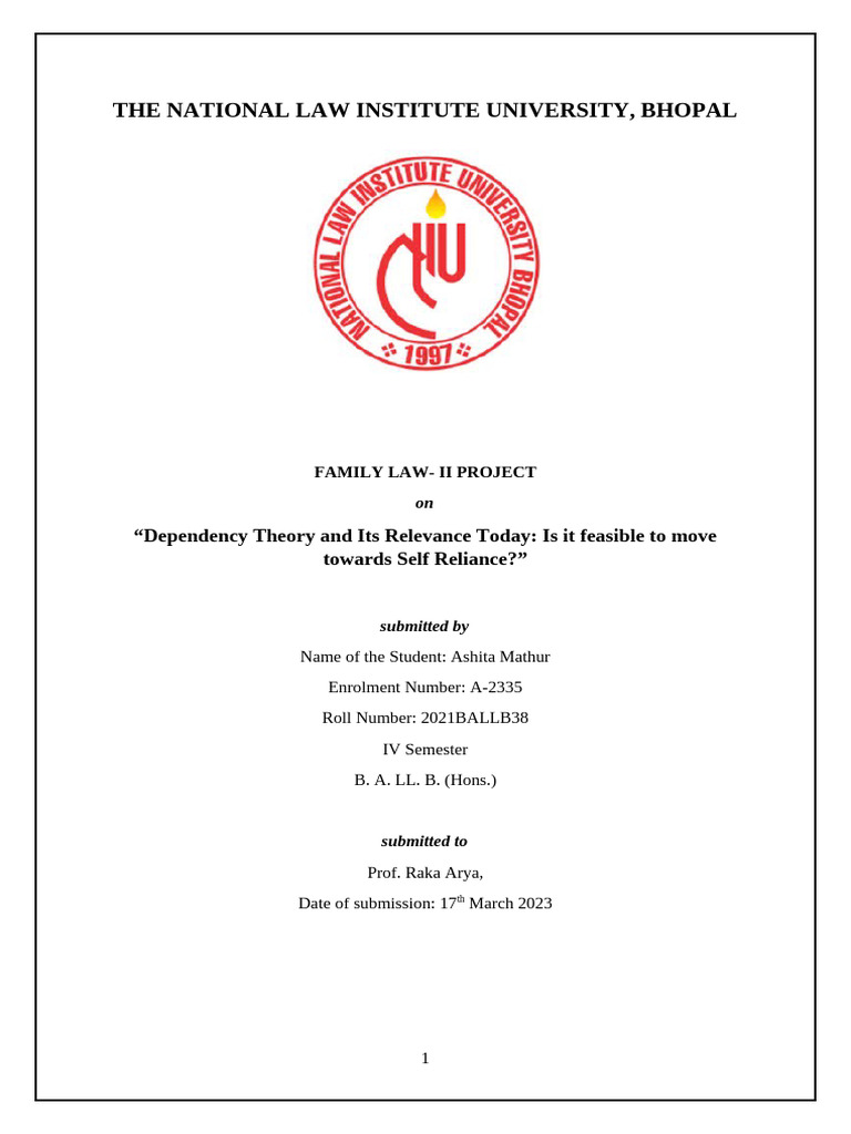 Dependency Theory in International Relations | PDF